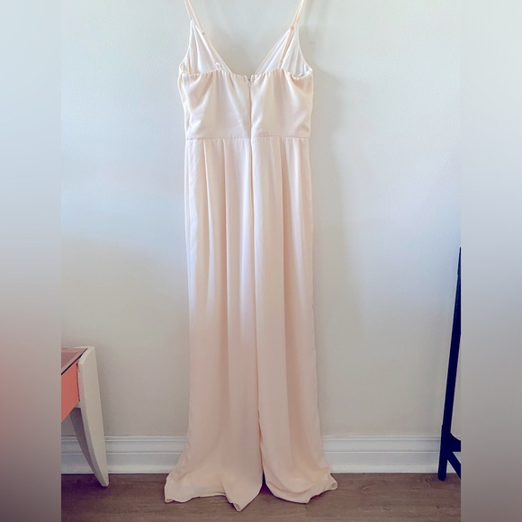 Lulu’s Call For Me Gardenia Faux Wrap Jumpsuit - Picture 3 of 4